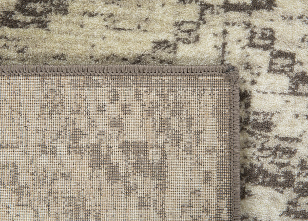 3" x 5" Gray Beige Distressed Diamond Area Rug
