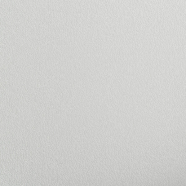 30" Mod White Faux Leather Silver Finish Swivel Bar Stool