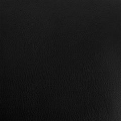 30" Black Faux Leather and Black Metal Swivel Bar Stool