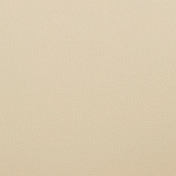 Cream Faux Leather and Walnut Wood Adjustable Bar Stool